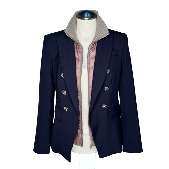 Upcycled Denim DICKEY Compatible with VERONICA BEARD Blazer White Sz 00-14 - Picture 8 of 16